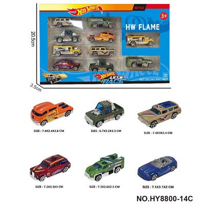 6款1:64风火轮合金车10只装 - OBL10352497