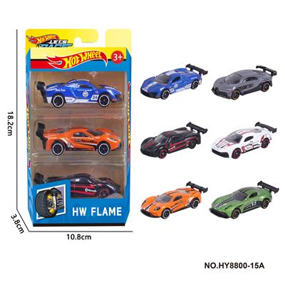 6款1:64风火轮合金车3只装 - OBL10352498