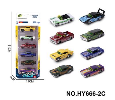 8款1:64合金车6只装 - OBL10352519