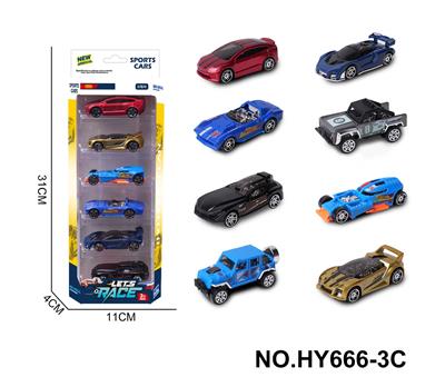 8款1:64合金车6只装 - OBL10352523