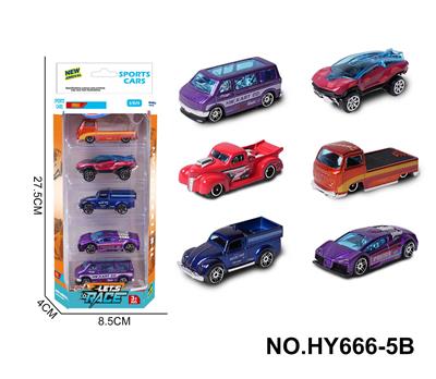 6款1:64合金车5只装 - OBL10352530