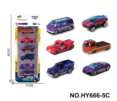 6款1:64合金车6只装 - OBL10352531