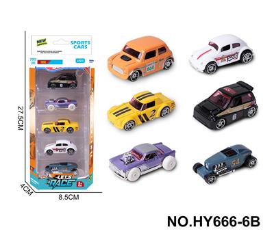 6款1:64合金车5只装 - OBL10352534