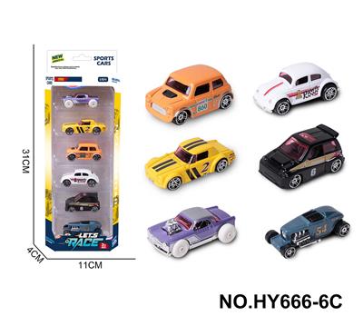 6款1:64合金车6只装 - OBL10352535