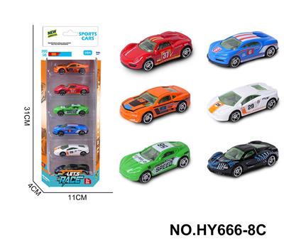 6款1:64合金车6只装 - OBL10352543
