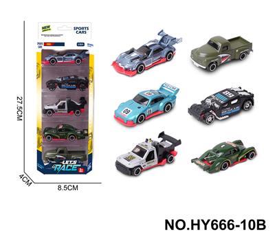 6款1:64合金车5只装 - OBL10352550