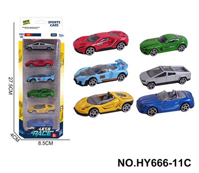 6款1:64合金车6只装 - OBL10352555