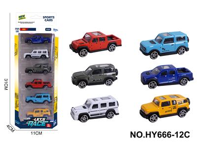 6款1:64合金车6只装 - OBL10352559