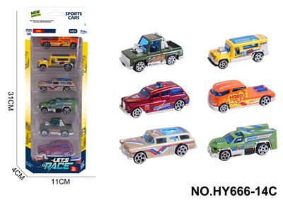 6款1:64合金车6只装 - OBL10352567