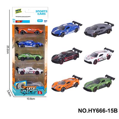 6款1:64合金车5只装 - OBL10352570