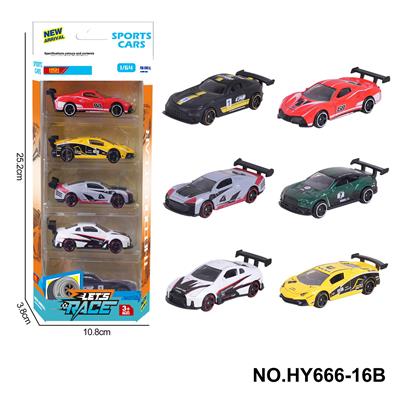 6款1:64合金车5只装 - OBL10352573