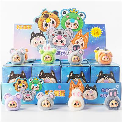 娃三岁2植绒潮玩盲盒 - OBL10355397