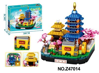 积木国潮建筑（寒山寺） - OBL10356114