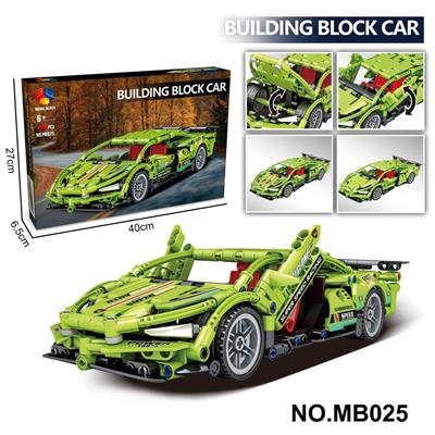 DIY拼装积木车 新款科技件回力车 - OBL10356645