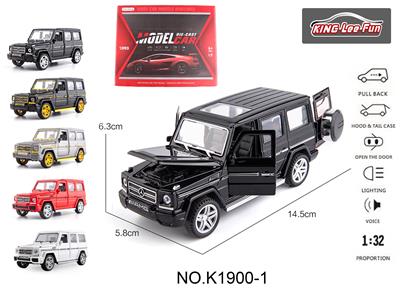 1:32奔驰大G带灯光音乐四开门回力合金车 - OBL10356899