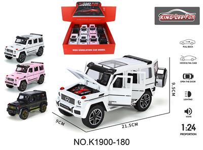 1比24大G街车版展示盒合金声光回力6开门 - OBL10356910