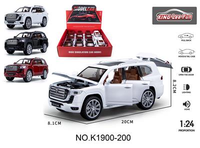 1：24陆巡LC300街车版8只6开门声光音乐回力合金车 - OBL10356918