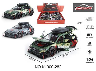 1比24奥迪RS6改装版6只声光音乐六开门回合金车模 - OBL10356934