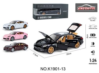 1：24保时捷帕拉梅拉声光音乐六开门回力合金车模 - OBL10356958