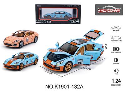 1:24帕拉梅拉赛车版合金声光回力六开门 - OBL10356960