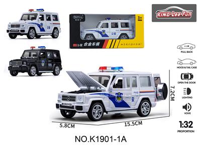 1:32大G中文带灯光音乐四开门回力合金车 - OBL10356980