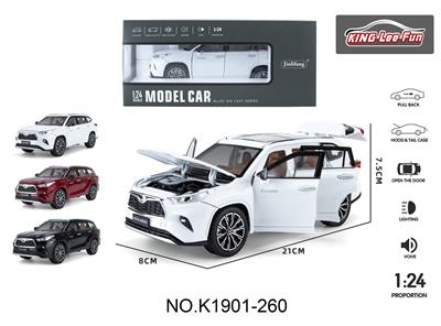 1:24 6开门汉兰达合金街车版电商盒 - OBL10357008