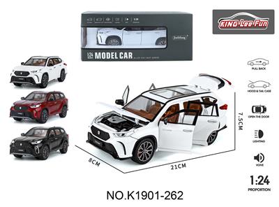 1:24 6开门皇冠陆放声光回力合金车（街车版电商盒） - OBL10357010