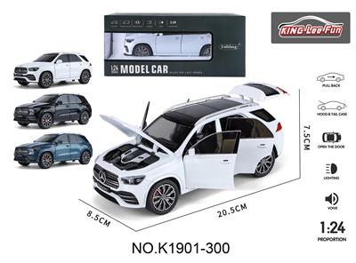 新品 1比24奔驰GLE声光六开门回力合金车 泡沫电商盒 - OBL10357023