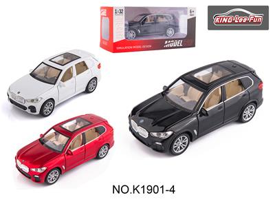 1:32宝马X5声光音乐六开门回力合金车 - OBL10357034