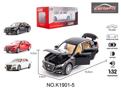 1:32皇冠带灯光音乐六开门回力合金车 - OBL10357037