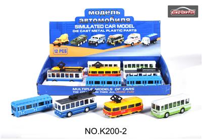 俄文回力合金车巴士四款混装 - OBL10357046