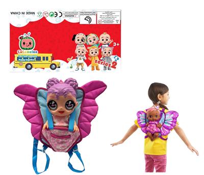 高档大蝴蝶背包OMG.LOL高档1比1 16寸玻璃眼珠头全搪胶Glitter Babyz 惊喜星尘宝宝带4声音功能描述【娃娃带喝水尿尿】 - OBL10357820