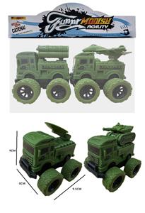 惯性大轮军事车2只装 - OBL10357988