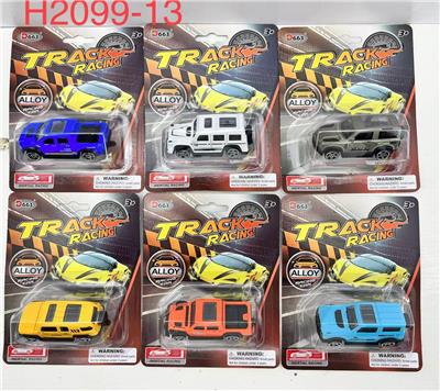 1：64合金滑行车
（6只混装） - OBL10358152