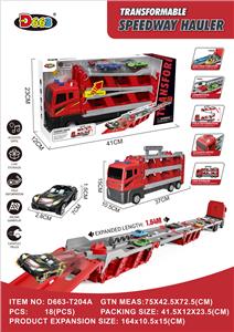 变形弹射大卡车红色
(带灯光音乐，
惯性) - OBL10358194