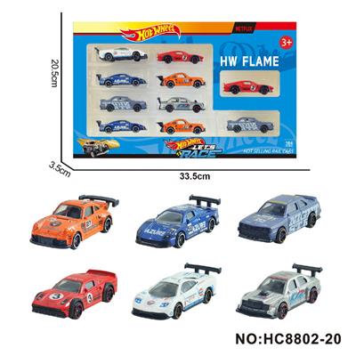 6款1:64风火轮合金肌肉车，赛车10只装 - OBL10359439