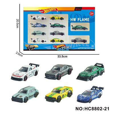 6款1:64风火轮合金肌肉车，赛车10只装 - OBL10359440