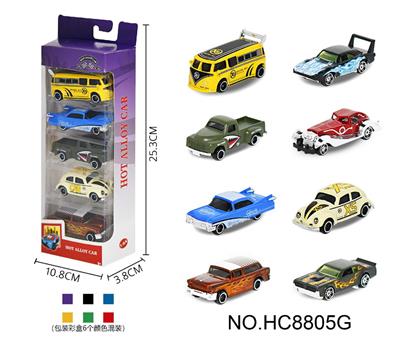 1:64合金车5只开窗盒装 - OBL10359476