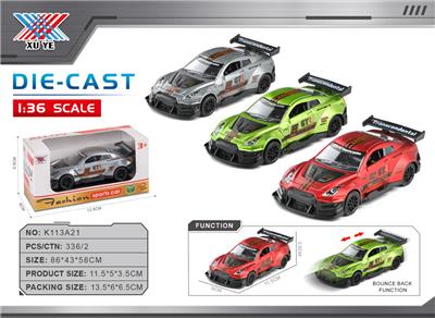 1:40 合金车  赛车  回力（1只装） - OBL10359786