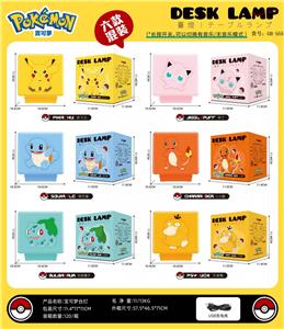寶可夢按壓燈 夜燈 按壓音效 趣味創意氛圍氣氛燈 小夜燈擺件 床頭燈 USB充電款 （6款混裝） - OBL10360037