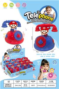 马里奥带3D头灯光音乐电话机 - OBL10360332
