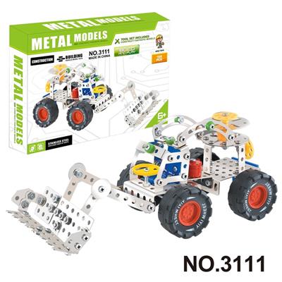 跨境DIY益智科教金属积木拼装-工程车198PCS - OBL10360707