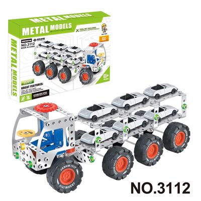 跨境DIY益智科教金属积木拼装-工程车244PCS - OBL10360708