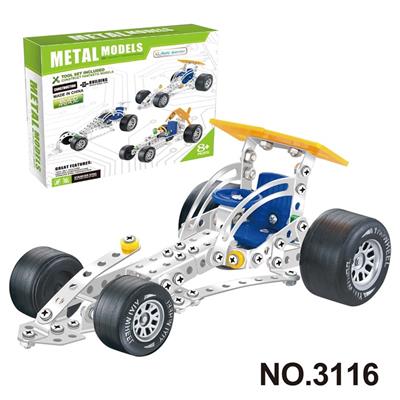 跨境DIY益智科教金属积木拼装-四驱车148PCS - OBL10360712