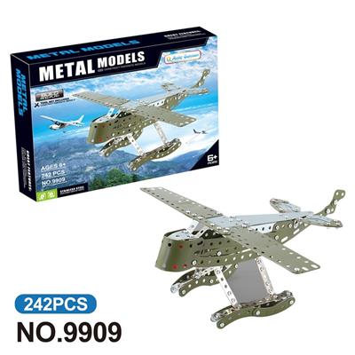 跨境DIY益智科教金属积木拼装-战机242PCS - OBL10360820