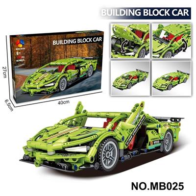 DIY拼装积木车 新款科技件回力车 - OBL10360823