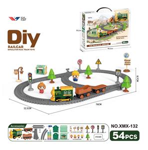 DIY拼装电动轨道车/54PCS - OBL10363691