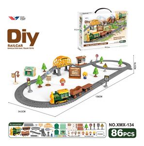 DIY拼装电动轨道车/86PCS - OBL10363693