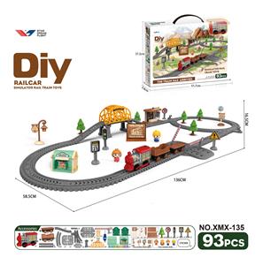 DIY拼装电动轨道车/93PCS - OBL10363694