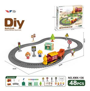 DIY拼装电动轨道车/48PCS - OBL10363695